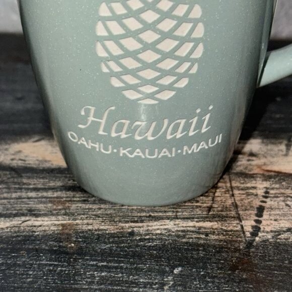 Hawaii Etched Mug With Pineapple Design 16oz - Picture 2 of 6